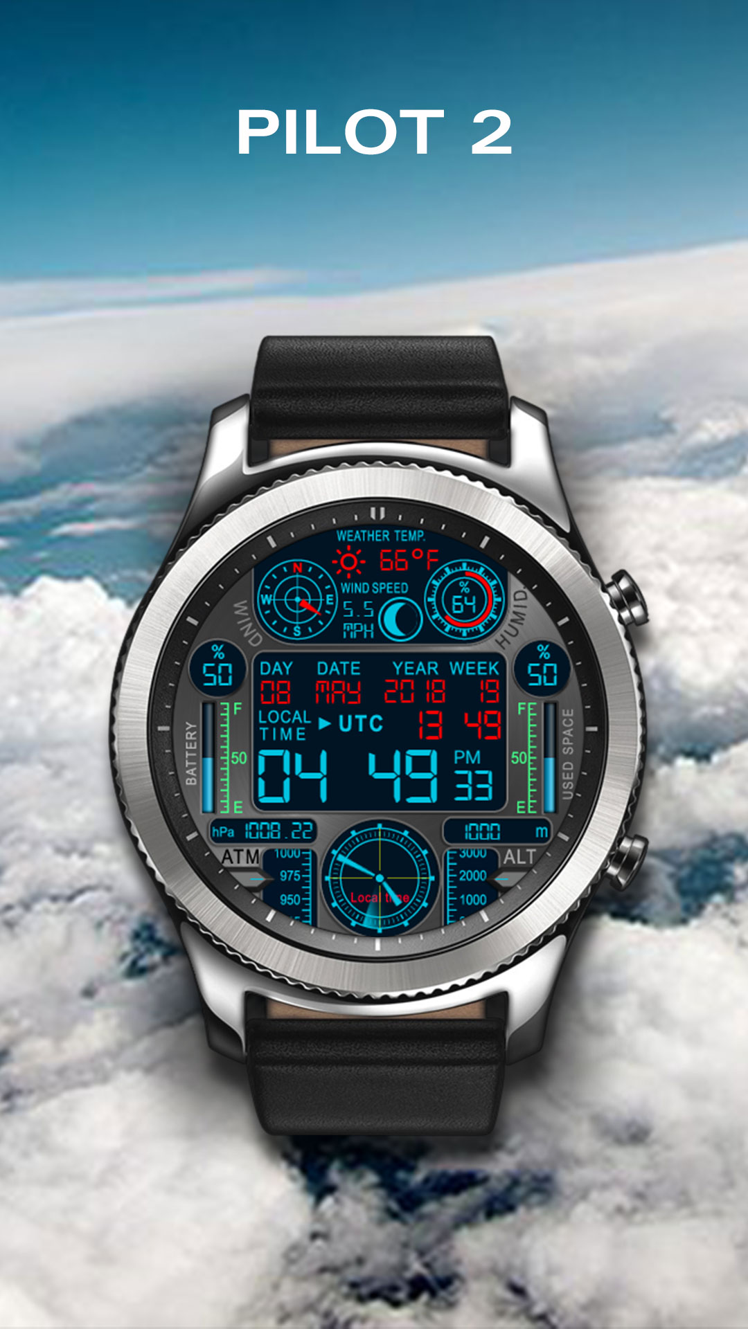 digital utc watch