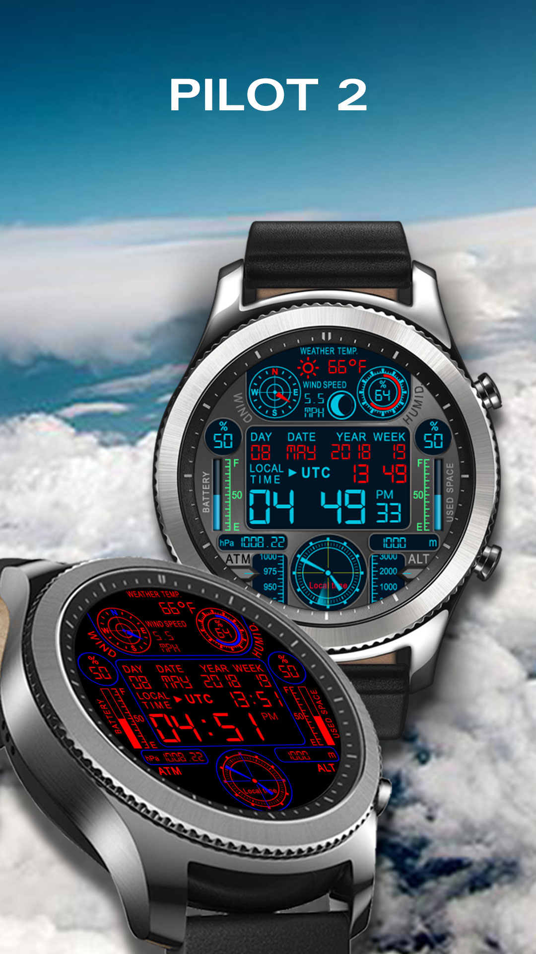 digital utc watch